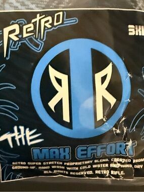 Retro Rifle - 3XL Max Effort Flannel - Blue & Black Logo